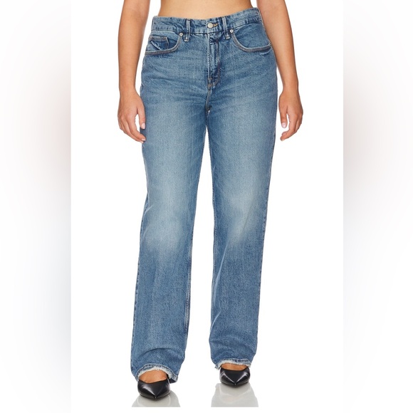 Good American (on Revolve) straight 90s leg jeans - Picture 4 of 10